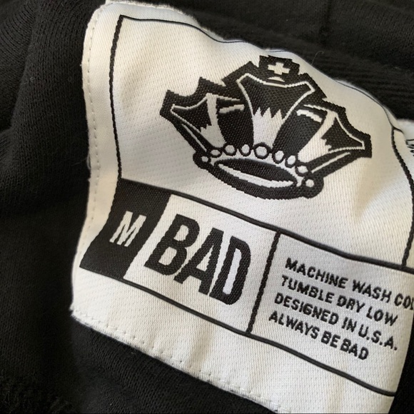 black lace up pocket front hoodie - Picture 4 of 5